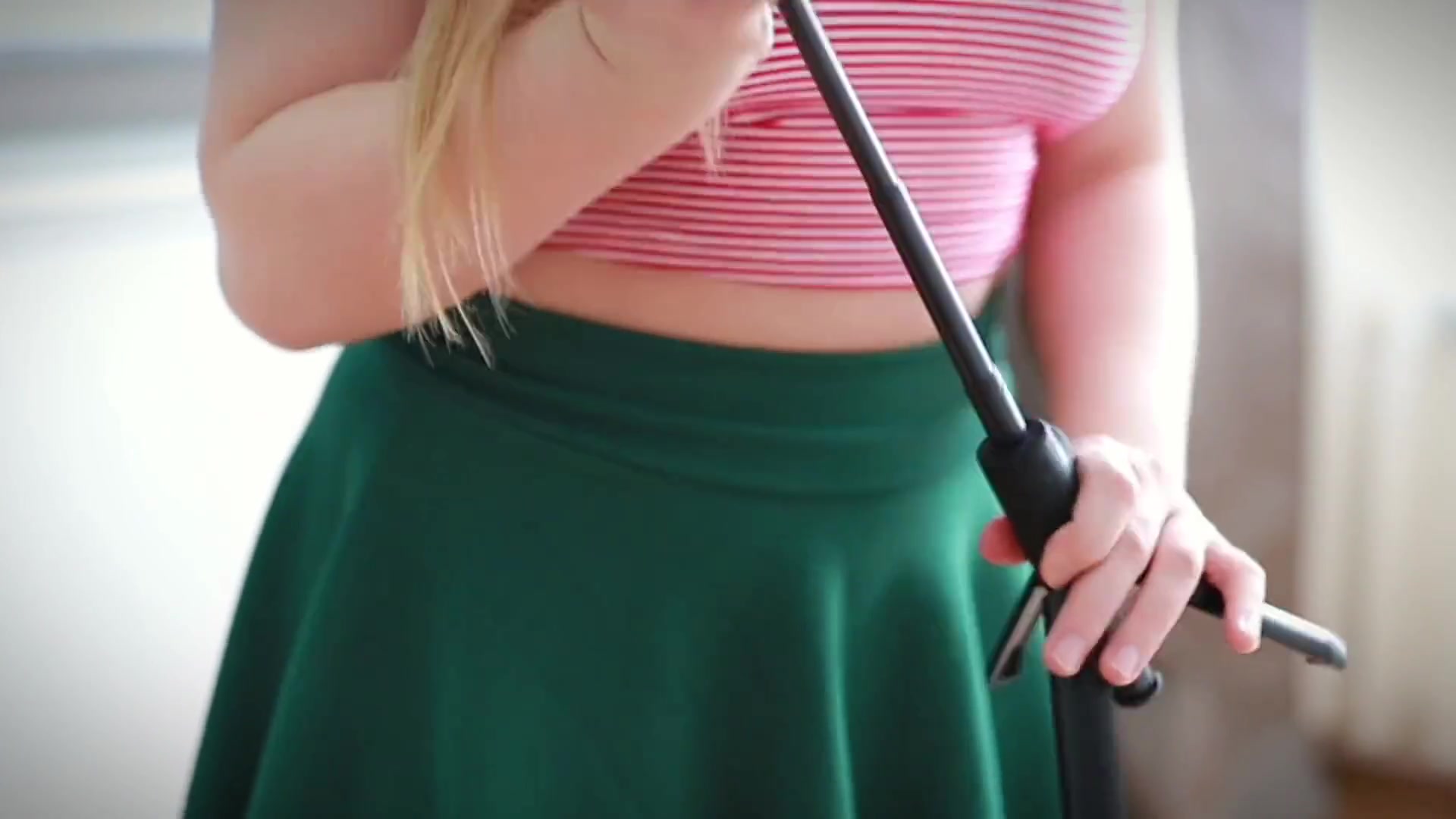 Plump Babe Shows Holes on Camera