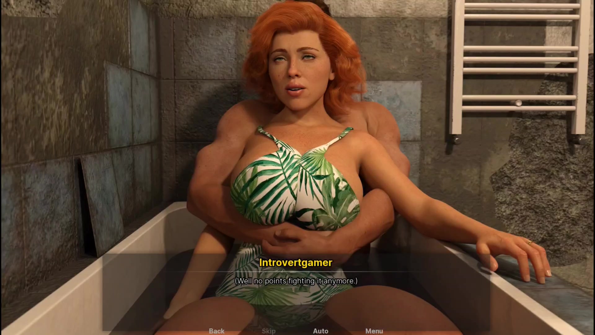 A soldier Struggle shower with Mira and Sarah