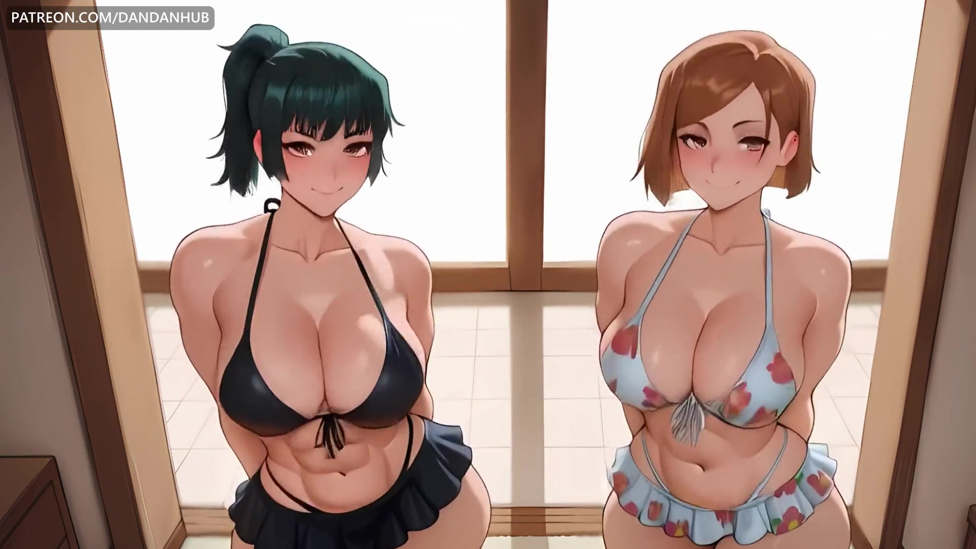 Maki & Nobara – Big Ass-to-Ass Twerking + Close-Up (Jujutsu Kaisen)