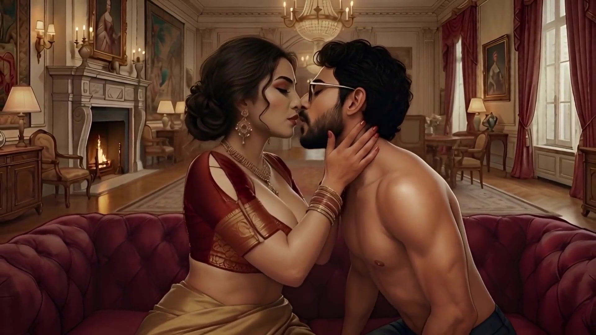 Handsome Guy Fucks Uncles Beautiful Wife.