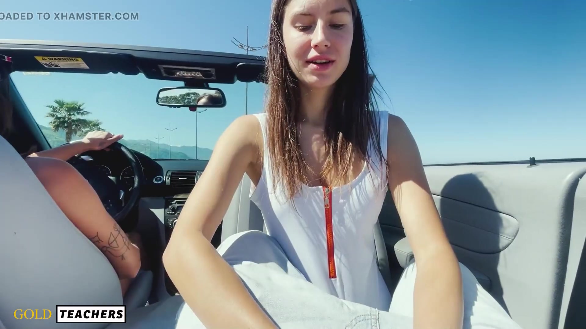 Wife Driving While Her GF Suck My Cock