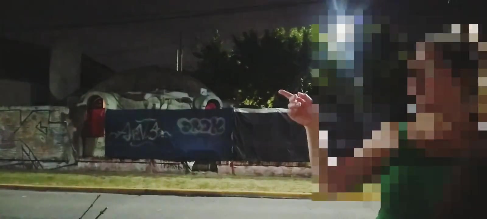 Public sex on the street with voyeurs