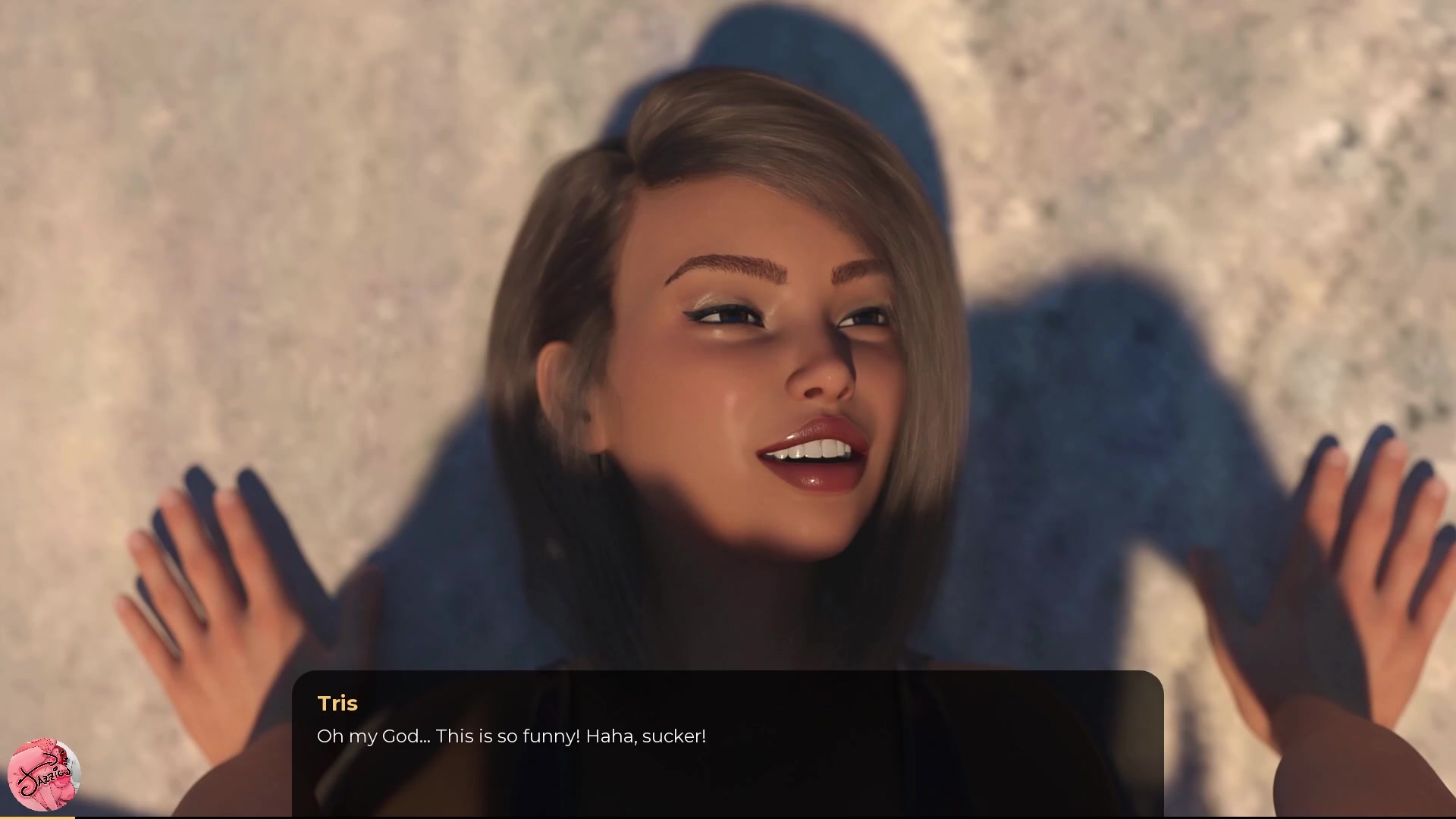 The homeowner lets me put lotion on her huge breasts and I give her a massage next to her husband - Jazziuu