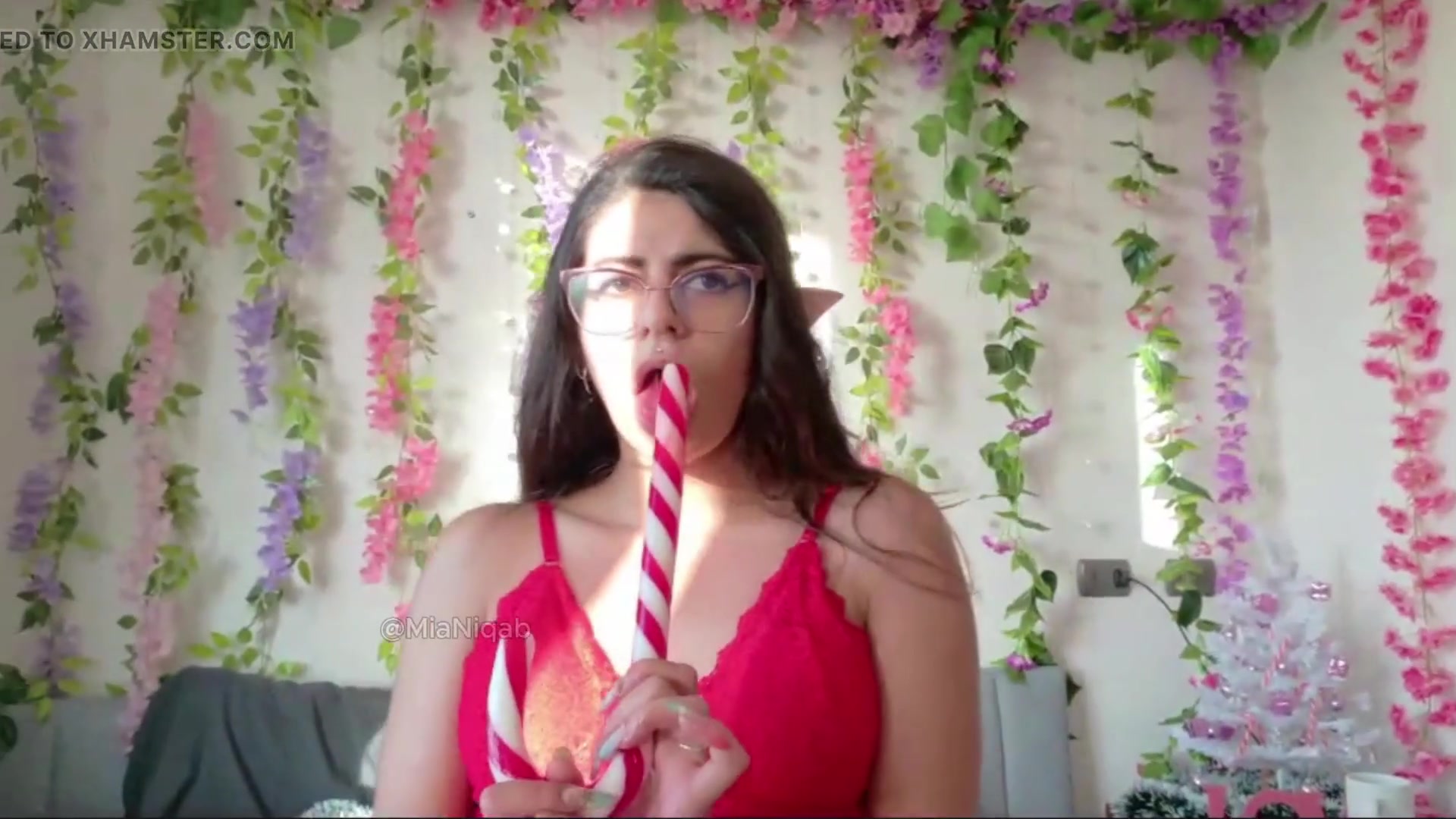 88. Anal Melted Candy Cane Mia Niqab - Christmas Special 2025