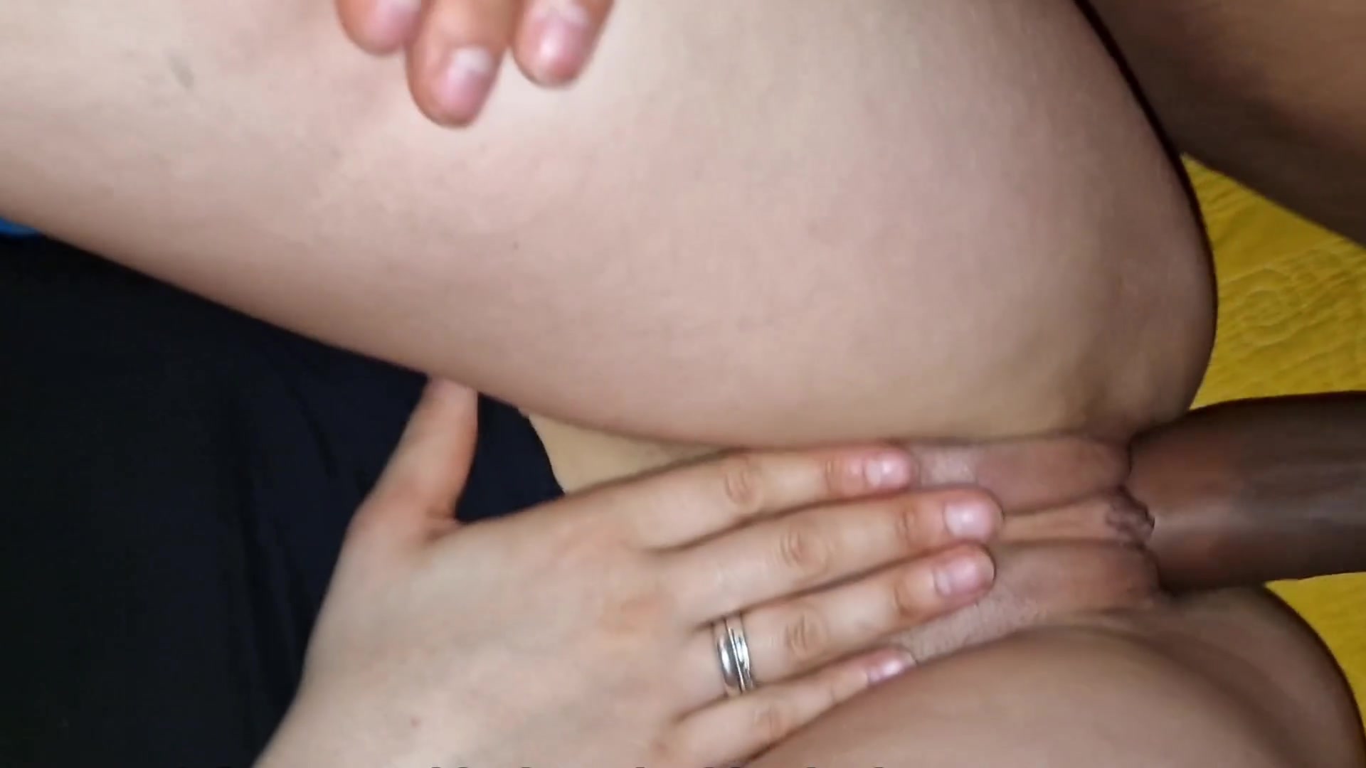 Stepbrother rubbing his stepsister's virgin pussy for several days and has a huge cumshot out