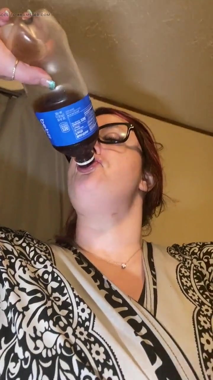 Chugging a Cola - Sexy Sequel with Close Ups! Lots of Sounds! Second Episode