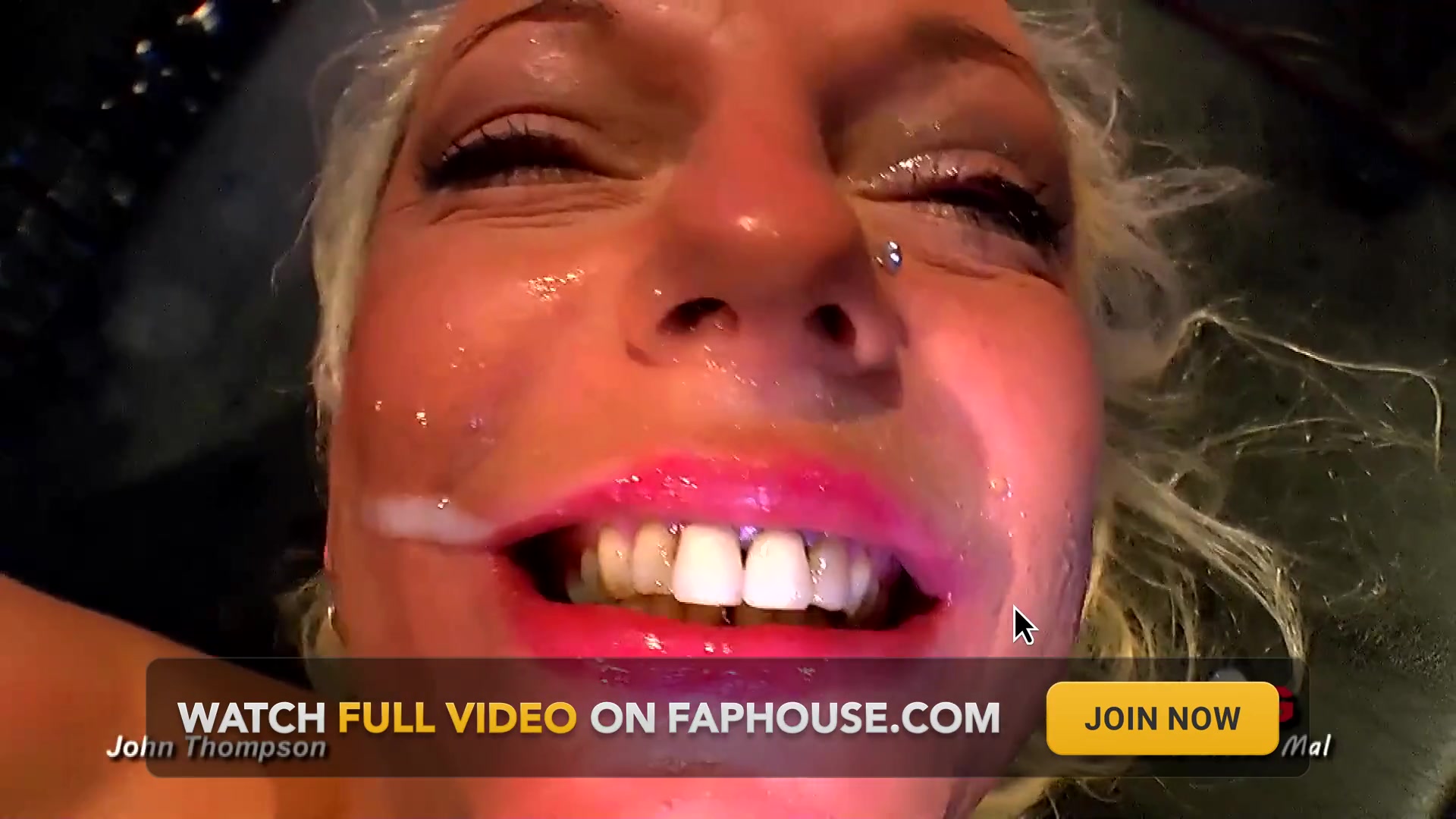 Blonde Bombshell Swallows Cum with Hungry Passion