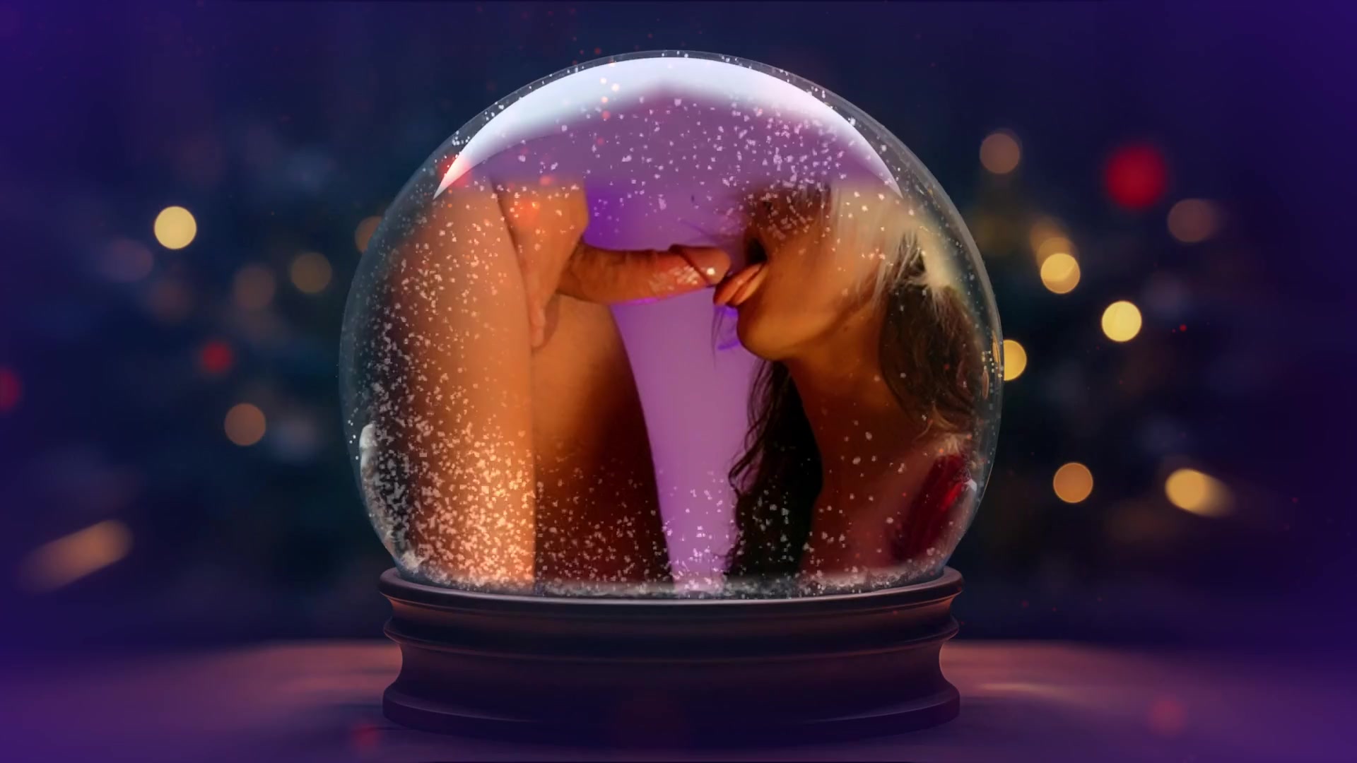 What happens in the snow globe?