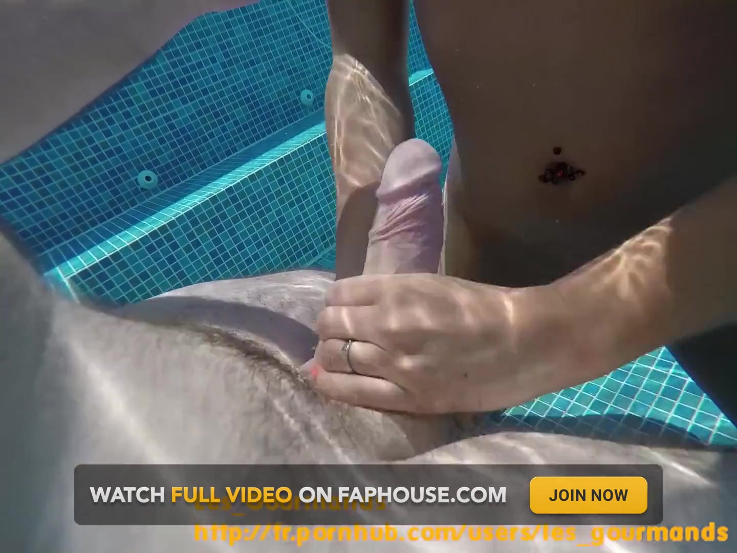 Hot MILF with Buttplug in the Pool, Fucked, Big Cumshot