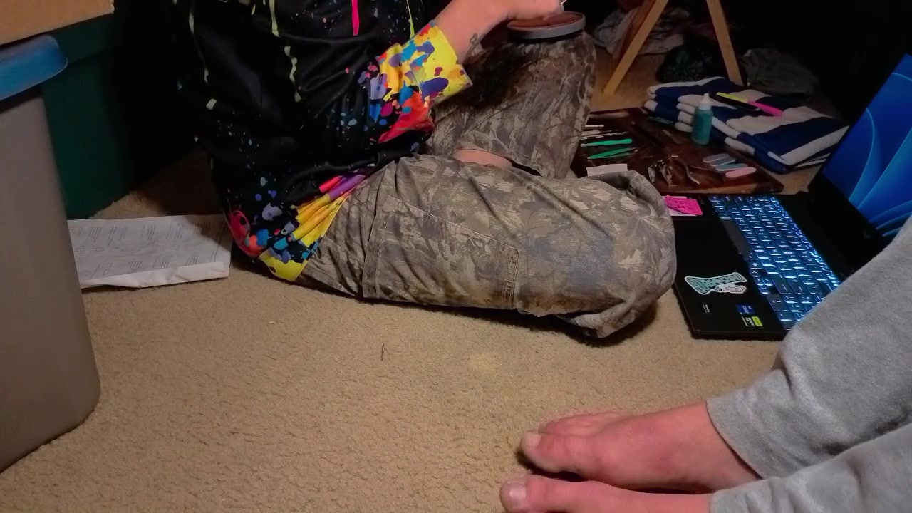 Part 2 of Pedicuring Daddy's Feet