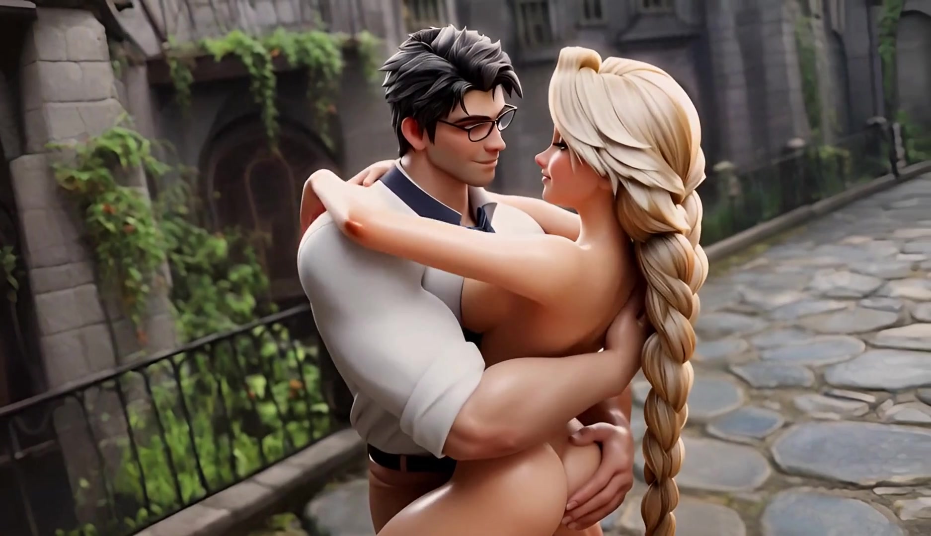 aughty Princess Begs for Cock in Every Tight Hole – Intense Anal, DP & Throat Action