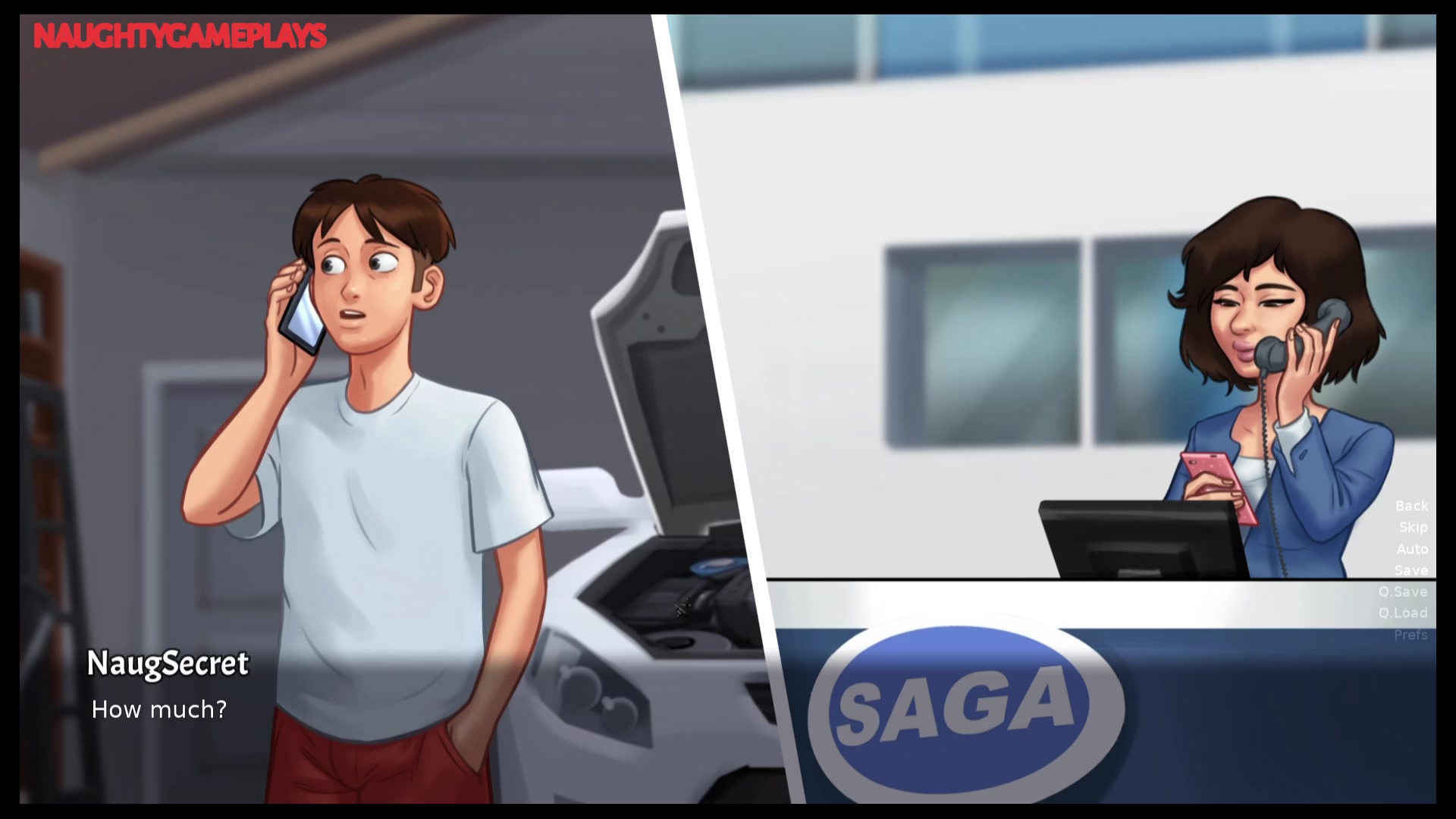 Girlfriend Roommate Gives Horny Pervert Man a Nice Orgasm With Massive Cock -  Summertime Saga By DarkCookie