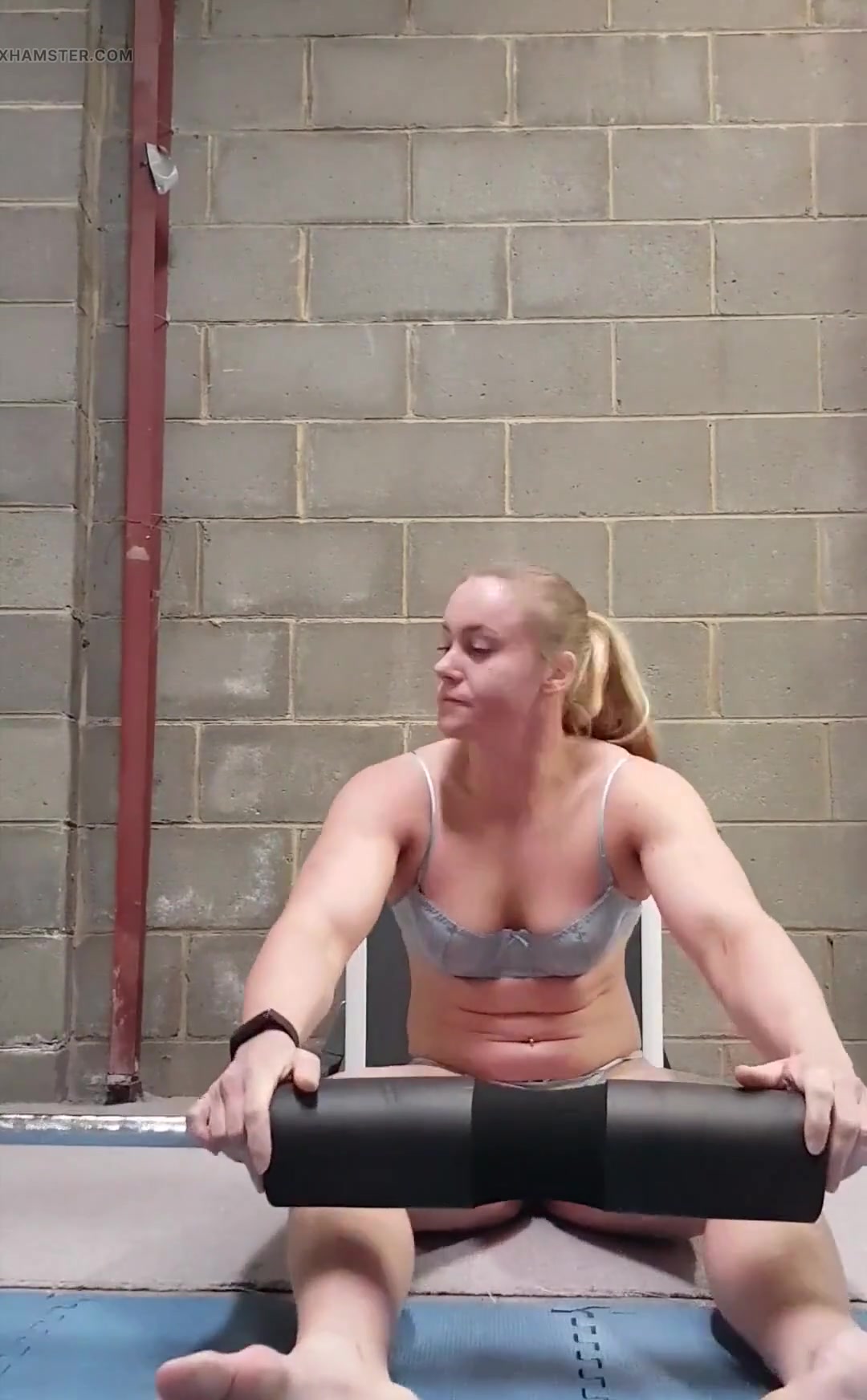 Working Out in Blue Lingerie Pt 2