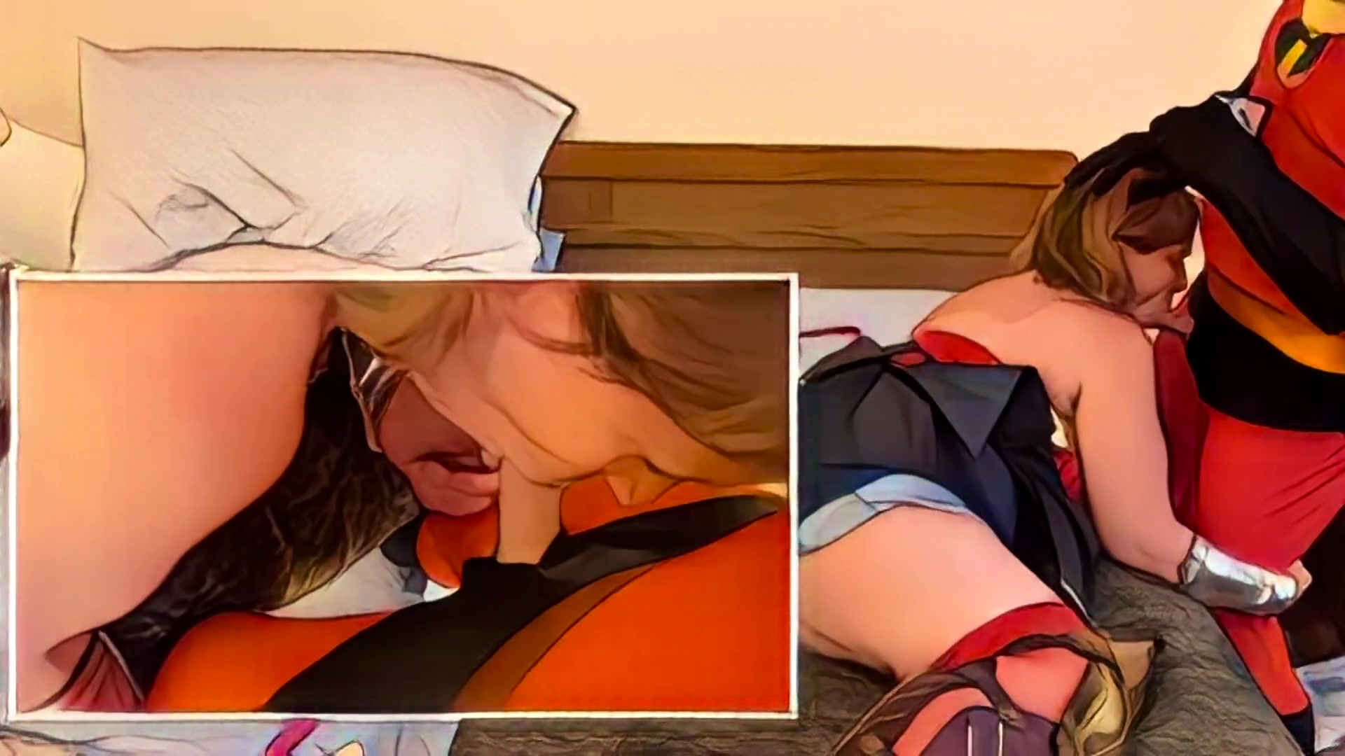 Granny Wonder Woman Convinces Mr Incredible To Cheat, Fuck & Cum In Her! An AI Animated Adventure