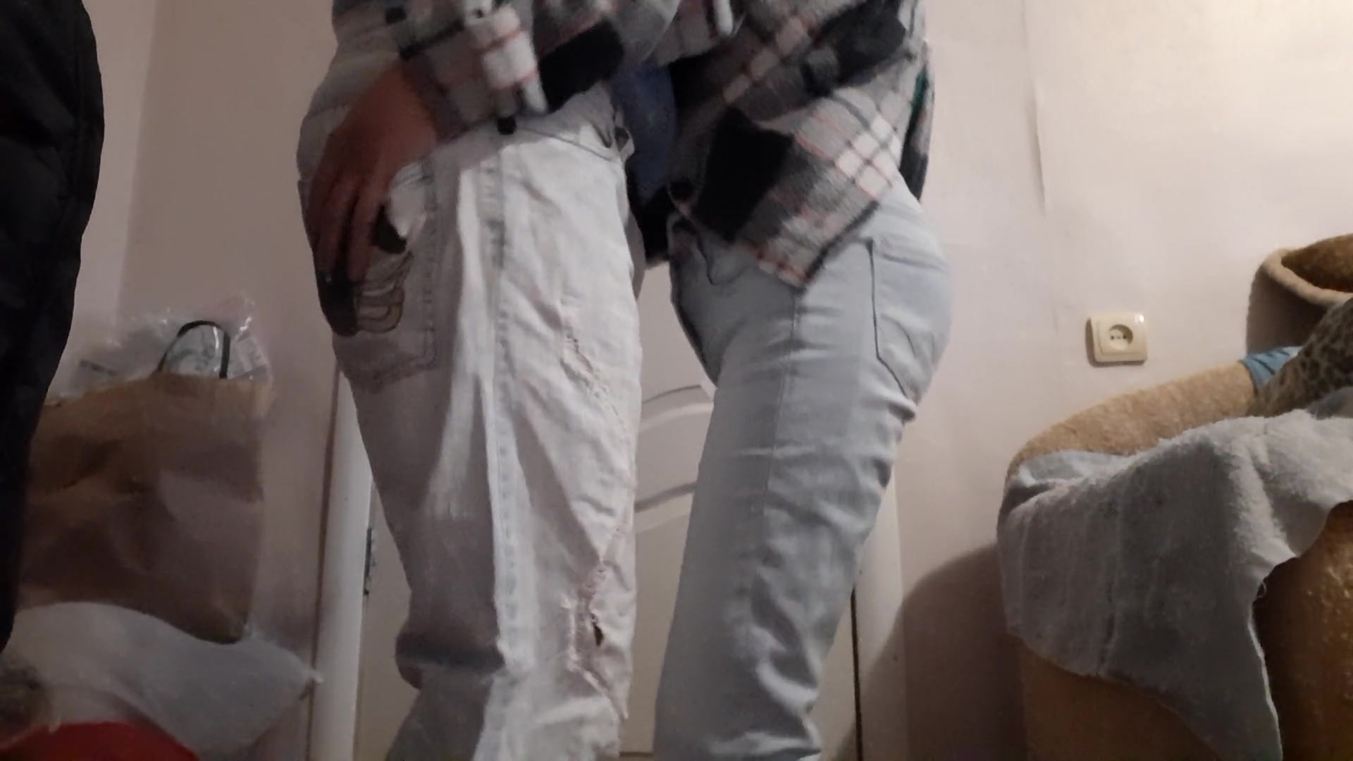 Married lesbian gifriends secretly have sex while their husbands watch football in the next room