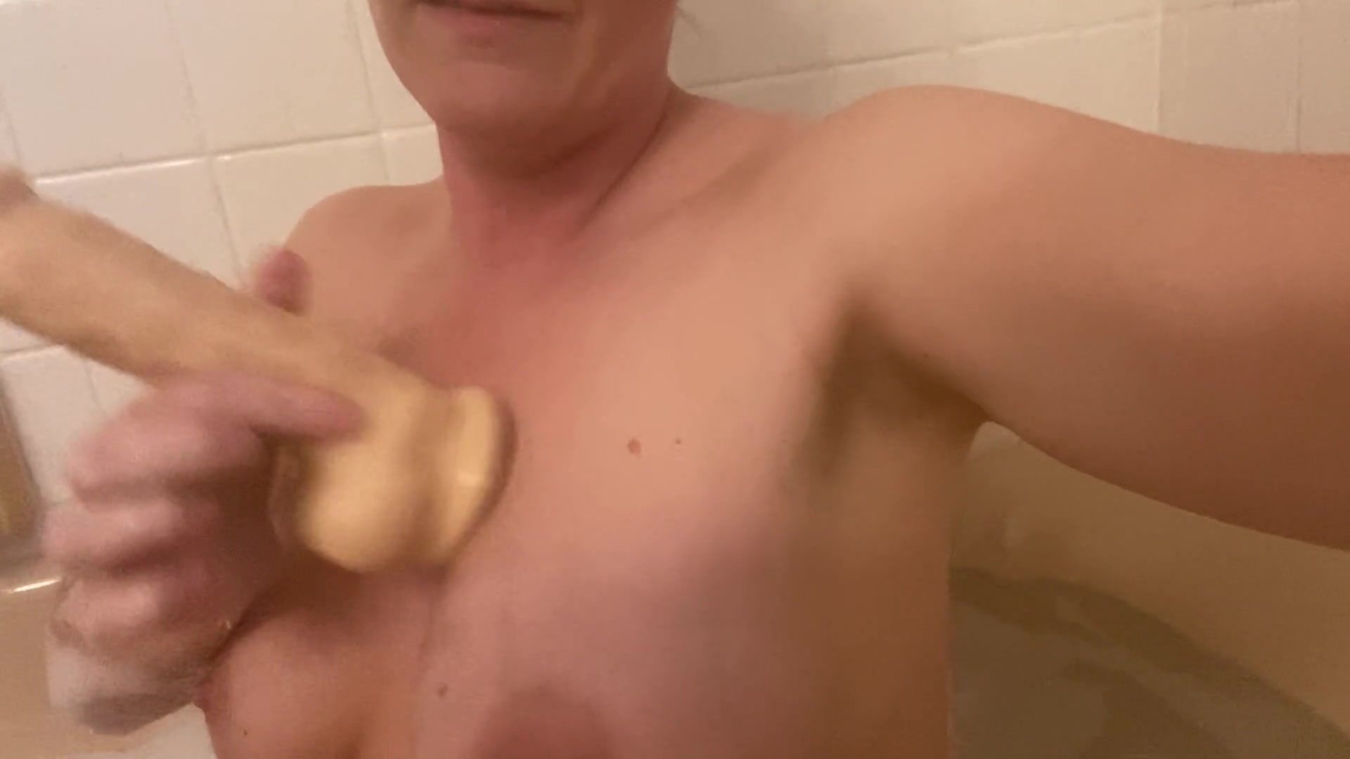 Fucking myself in the bath