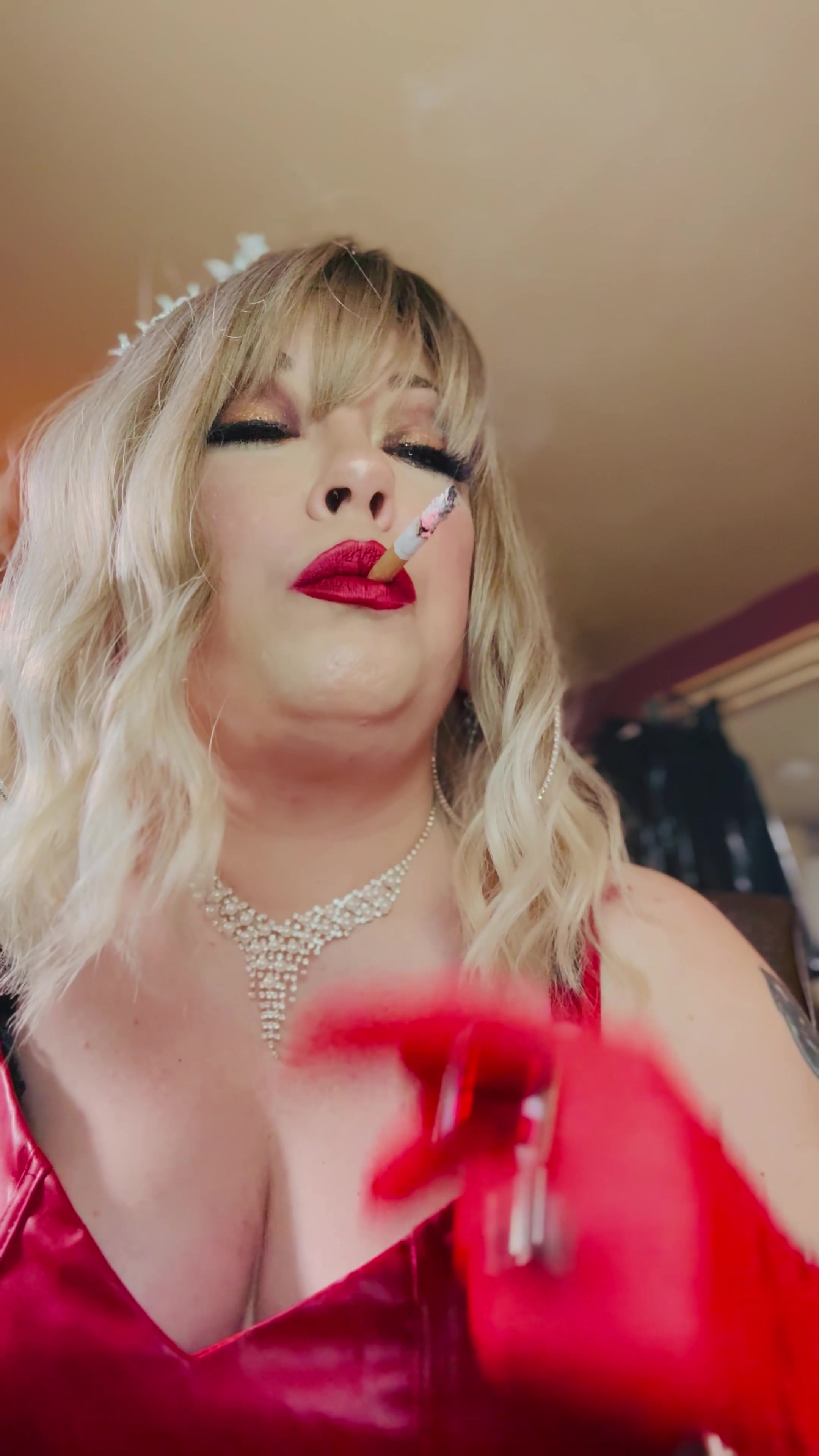 A Quick Cork Cigarette With Mrs Claus! Happy Christmas!