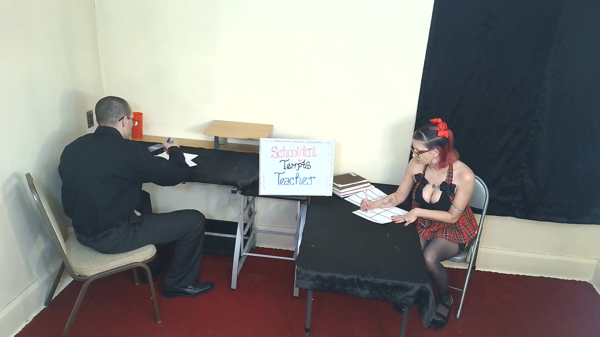 Student Girl Tempts Teacher