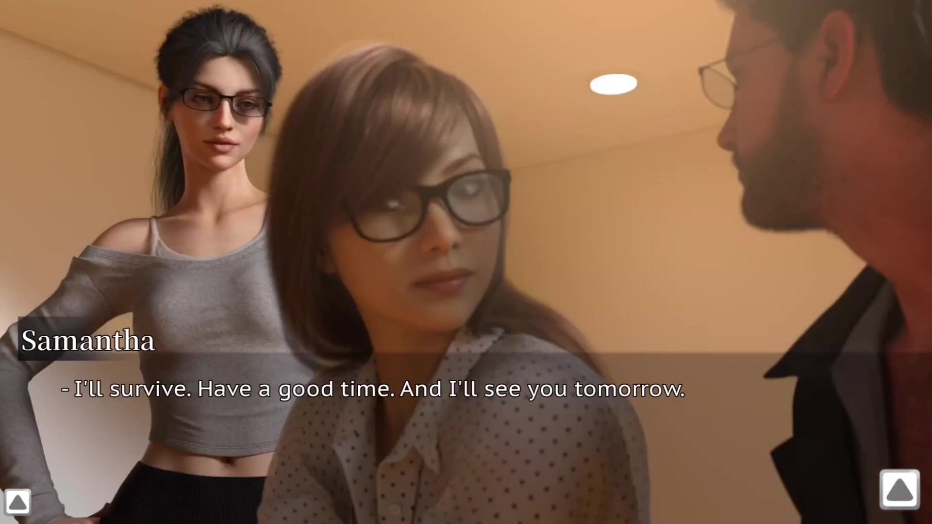 The Stepmother Is Dancing Playfully with the Neighbor