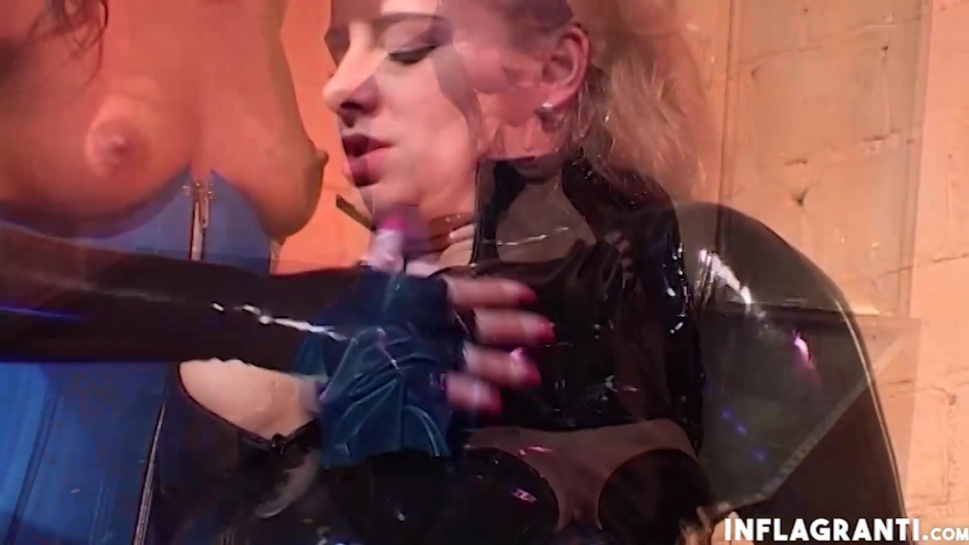 Hot lesbians testing their buttholes