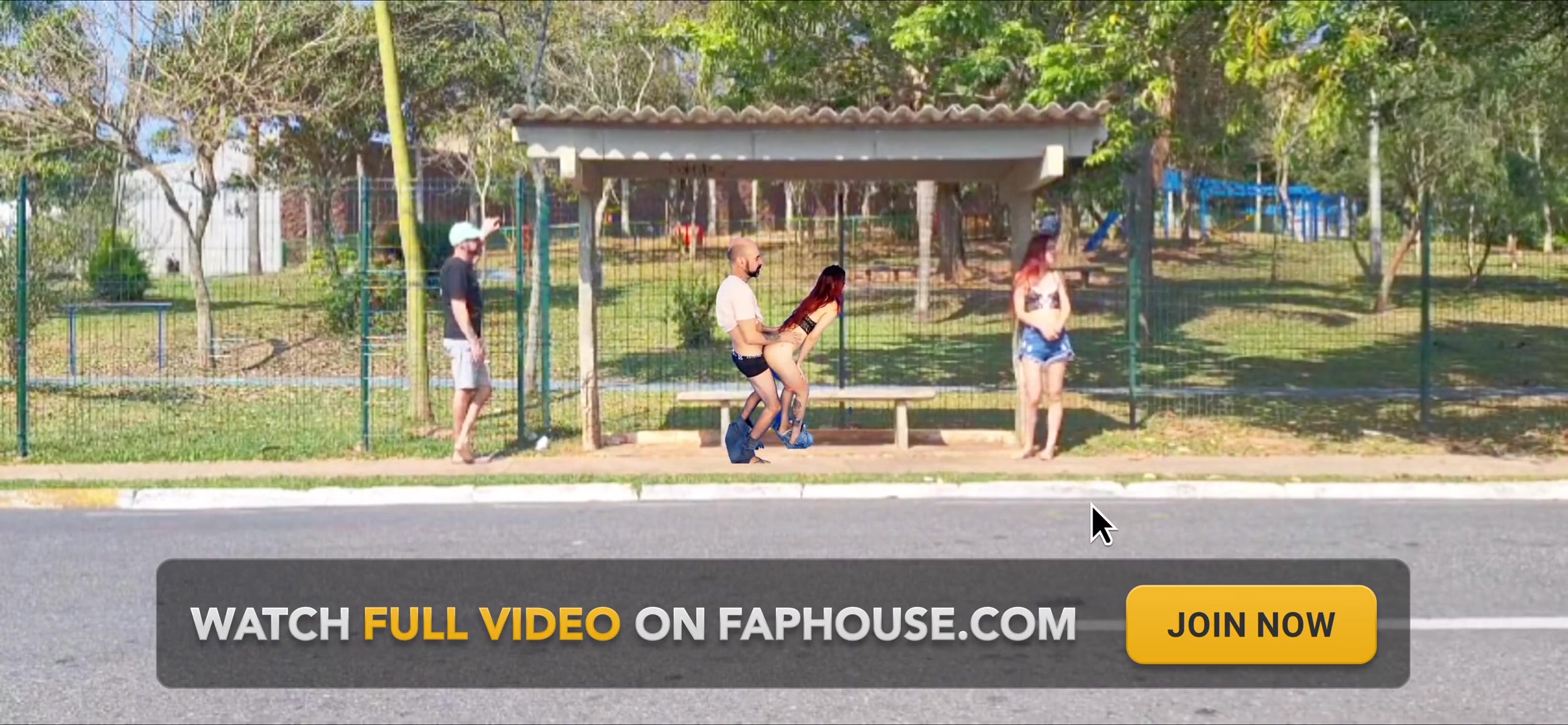 Sex In The Middle Of People Outdoors At The Bus Stop Lots Of Madness