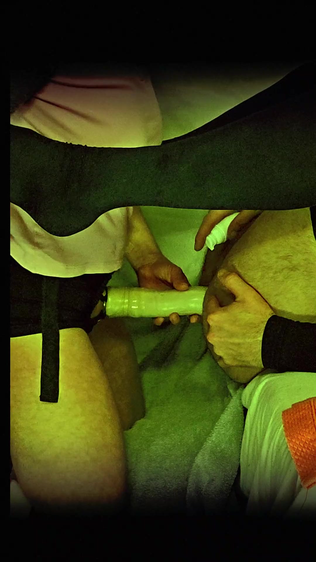 Femdom Wife Pegging Husband with Big Dildo and Very Deep