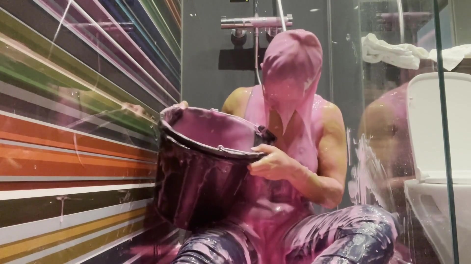 Callie Gets Pink Gunged