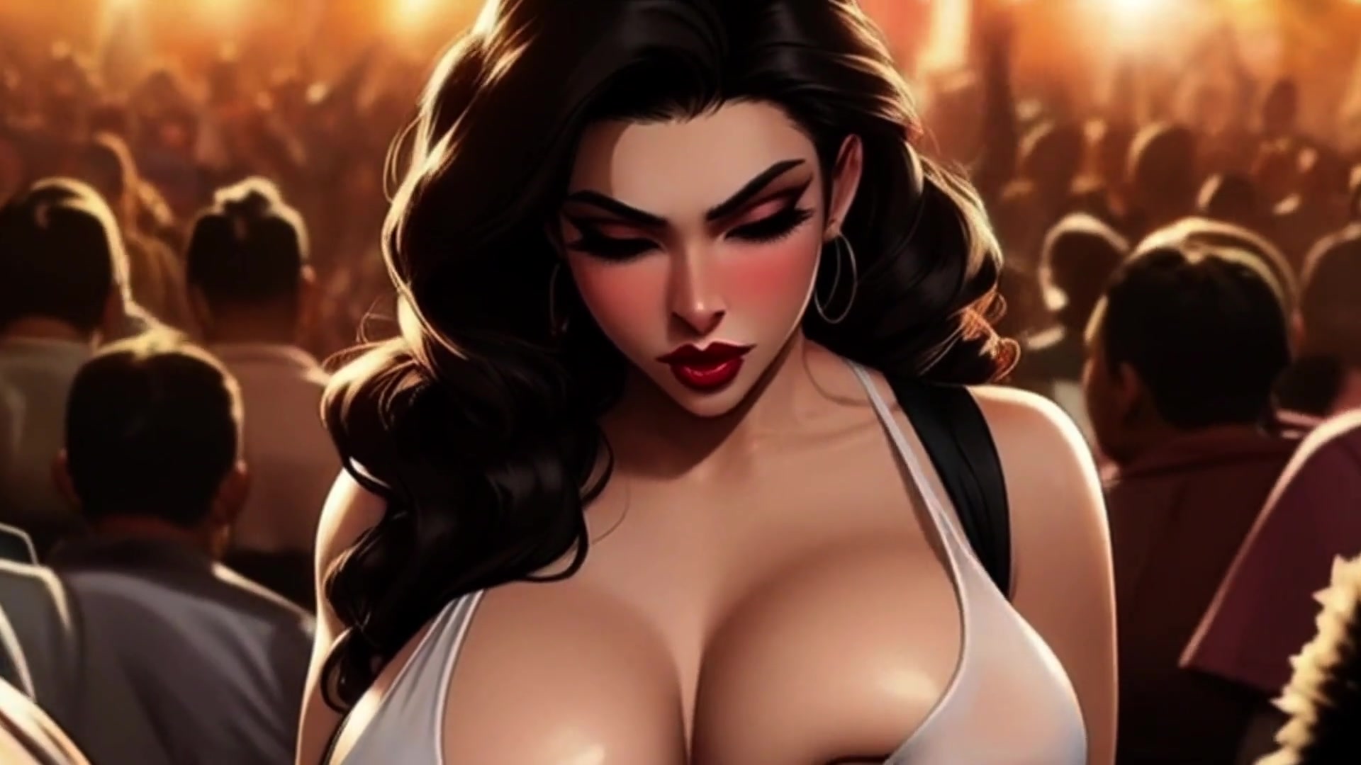 Big Titty Tifa Loves Sucking Strange Dick In Spicy Toons: Tifa In A Mosh Pit