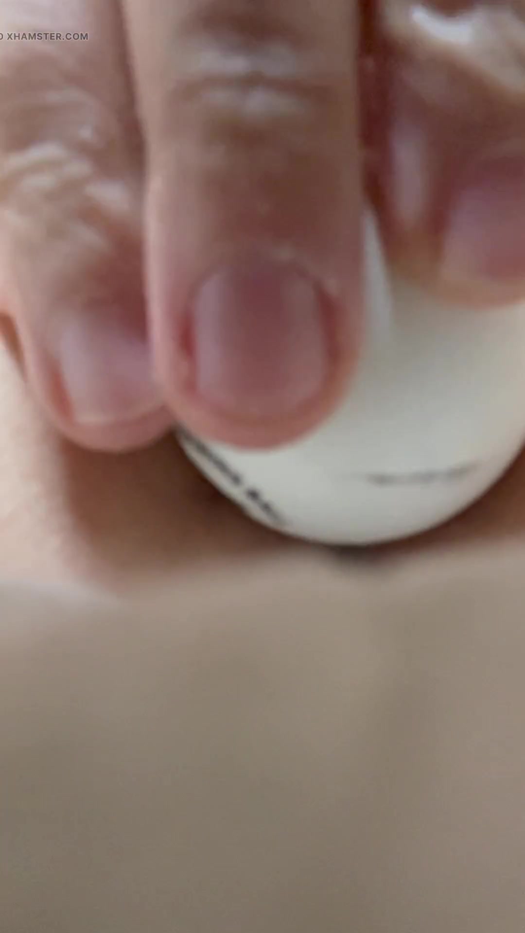 Ping pong ball in anus