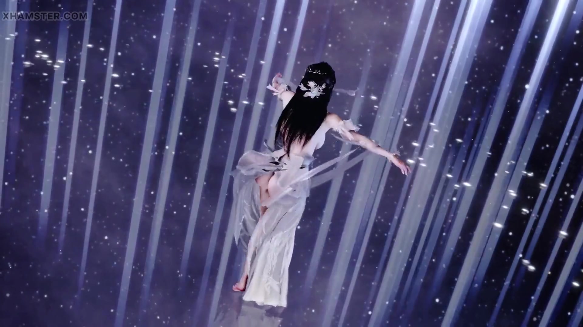 Ancient Style; Hanfu; Erotic Appeal; Jiggling Breasts; Bare Feet