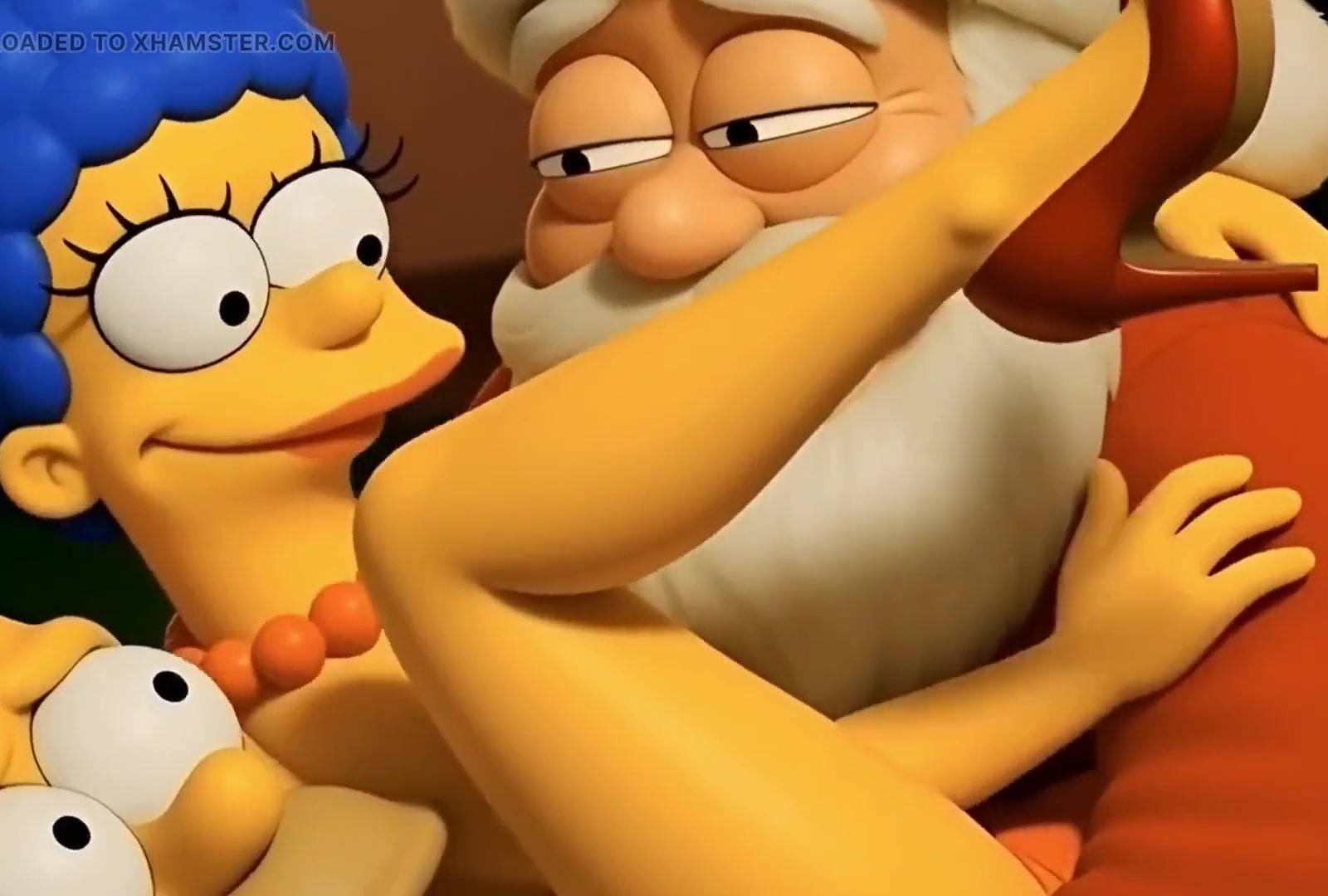 Santa's Secret Visit to Marge: Christmas Butt