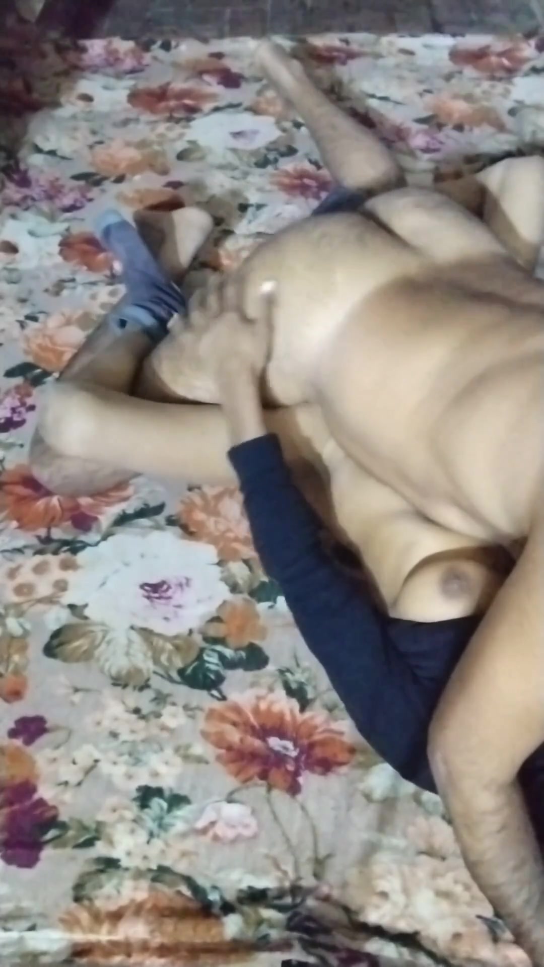 Stepbrother first time with step sister in kitchen