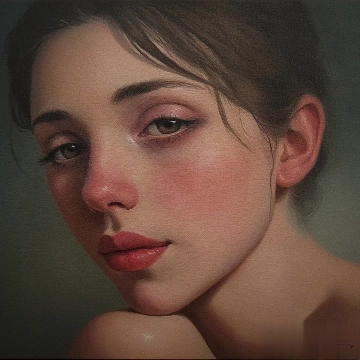 Watch How an Oil Painting Girl Comes to Life in This Captivating Movie Art Video