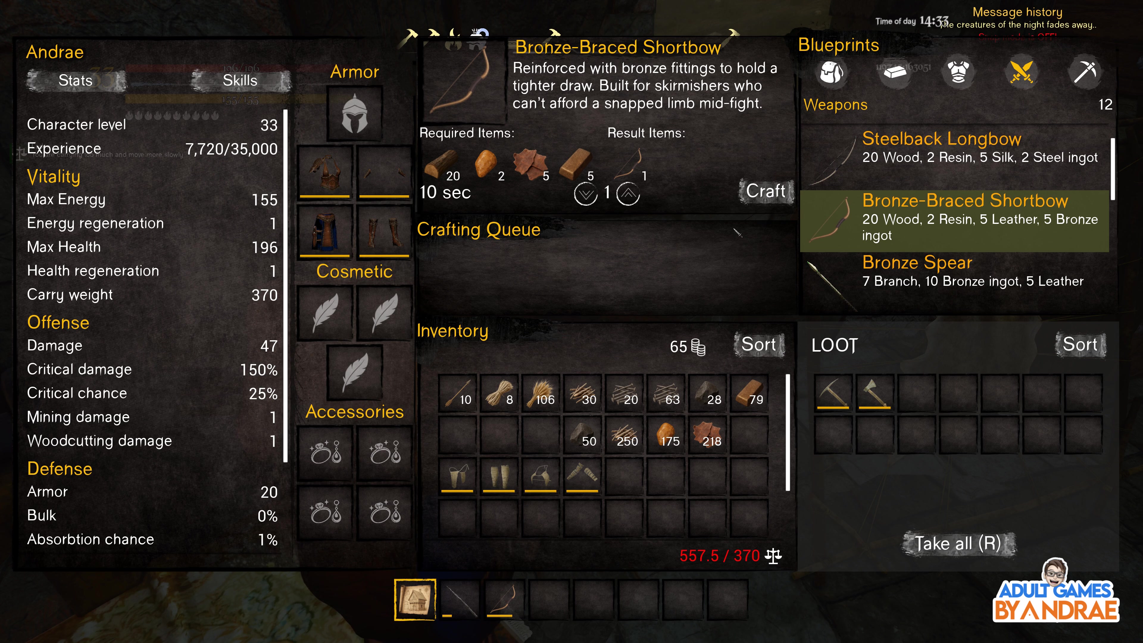 EP11: Stonehouse Upgrades: Room, Bath and Bronze Weapon Crafting in Wicked Island