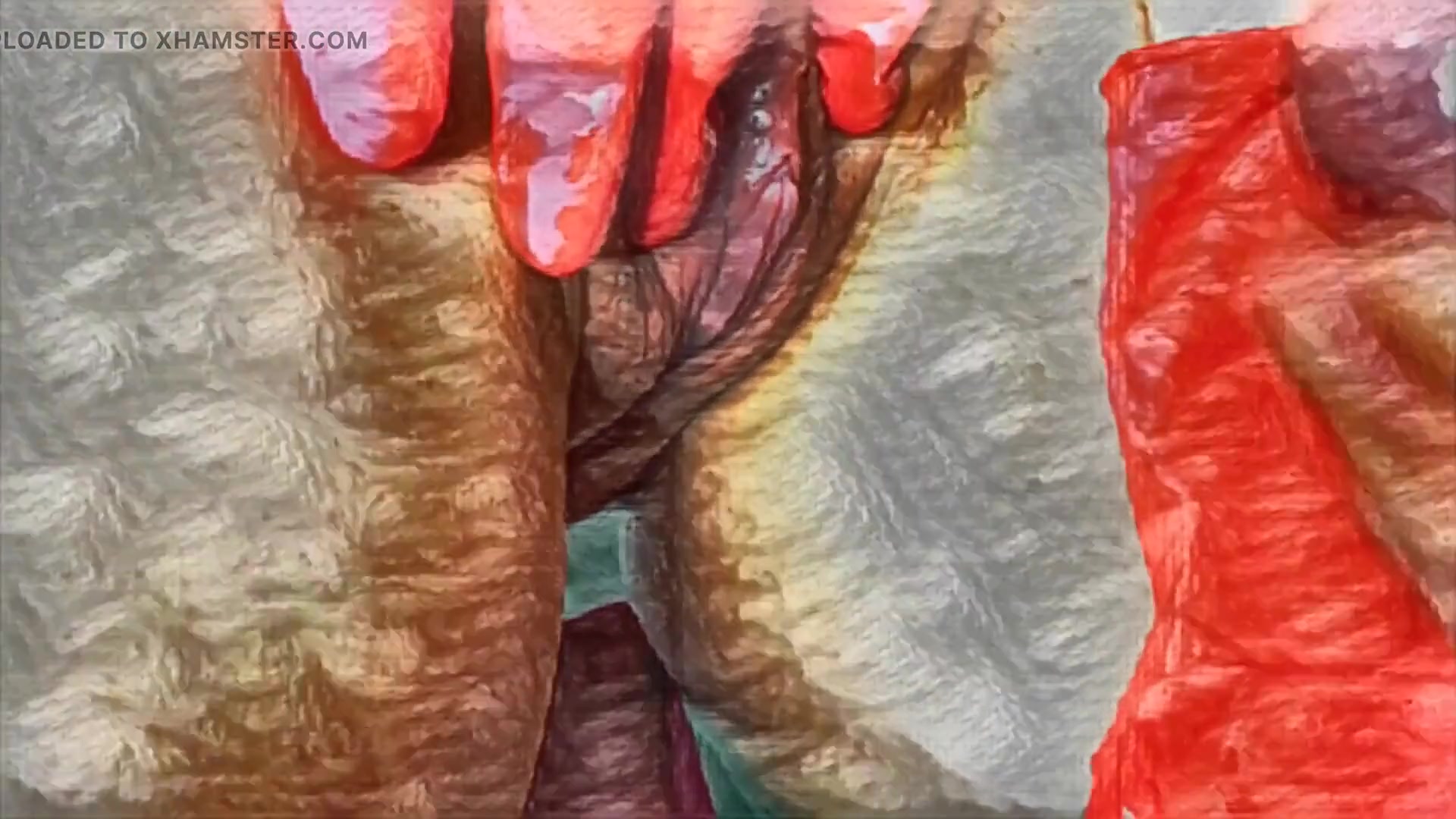 XXX Cartoon. My Housekeeper Helps Me with My Handjob. Cumming on Her Big Clit and Her Red Panties.