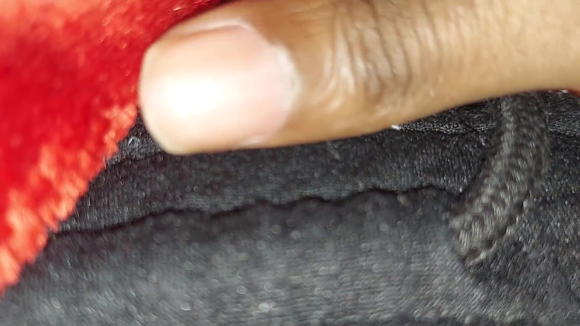 Fingering pussy with pants  female masturbation