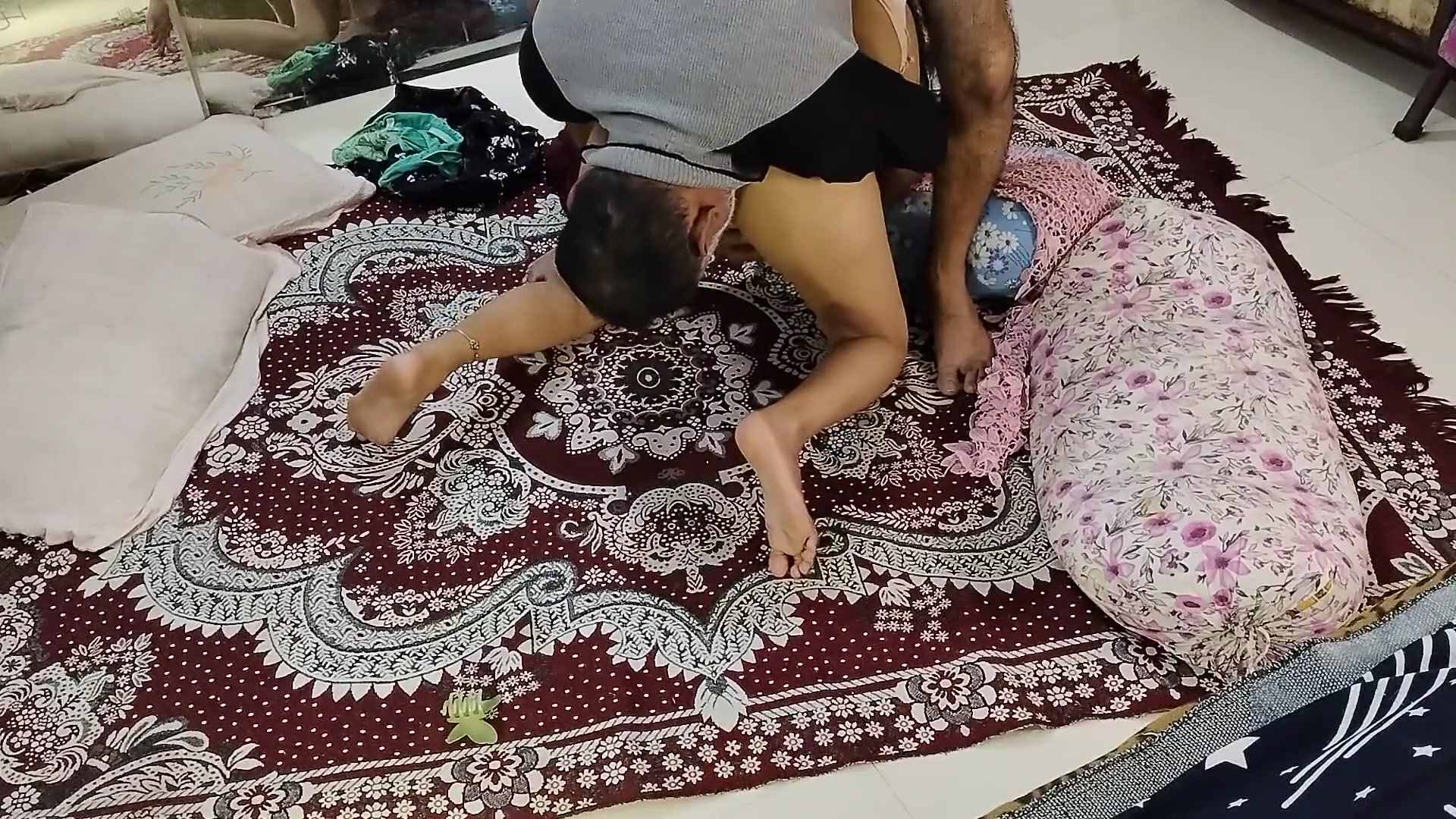 Desi Bhabhi Sucking Foreplay Her Step Hot Nipple Tiny Pussy, Boobs