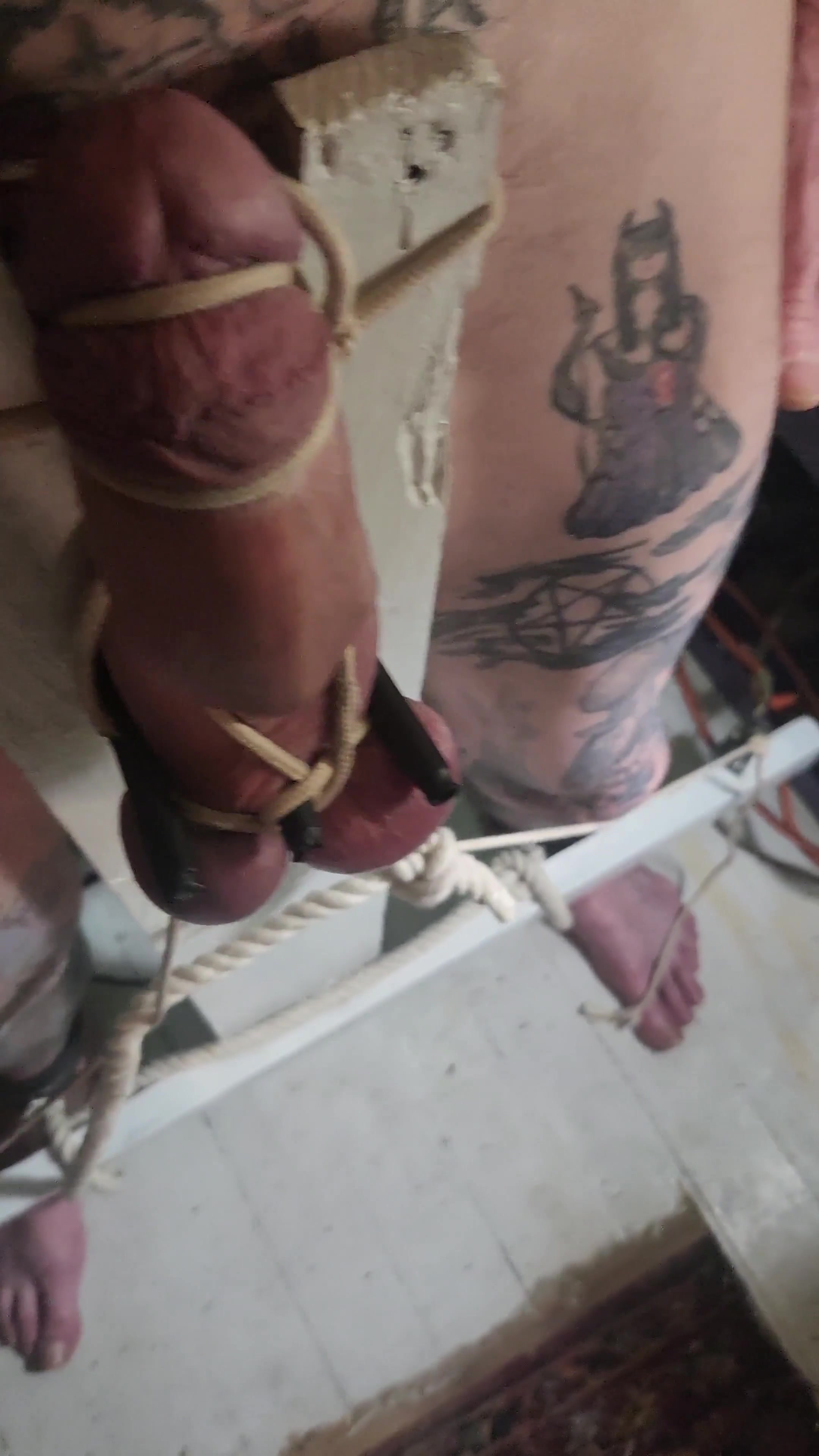 Unholy Crucifix Ballbusting