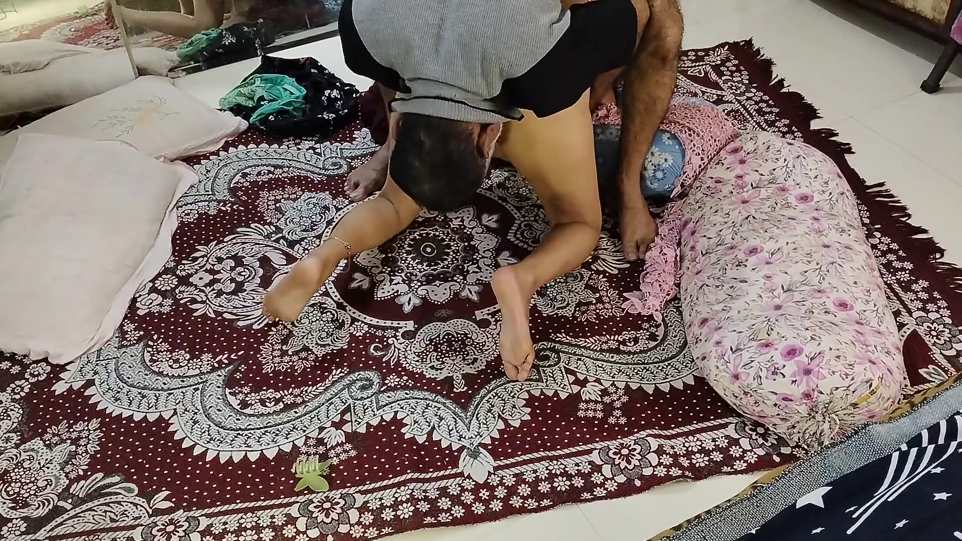 Desi Bhabhi Sucking Foreplay Her Step Hot Nipple Tiny Pussy, Boobs