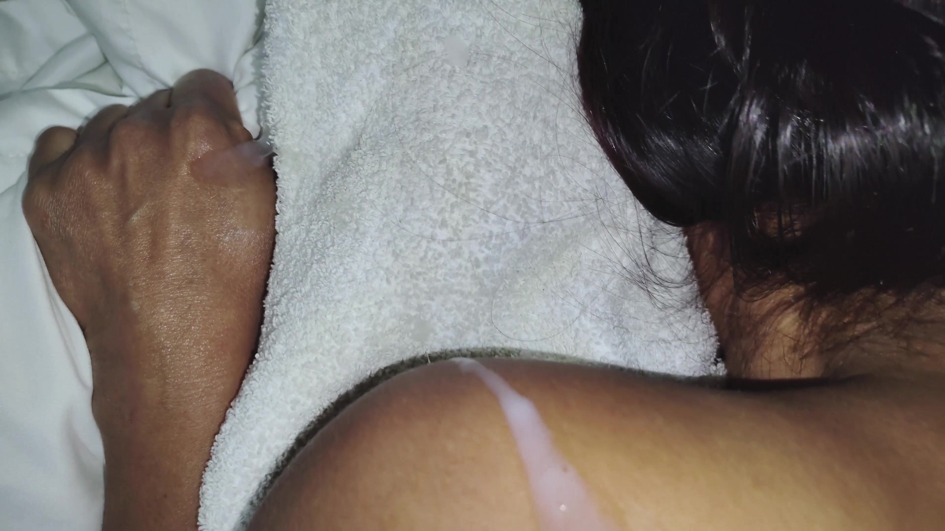 POV CATAPULTS CUM ON HIS BACK