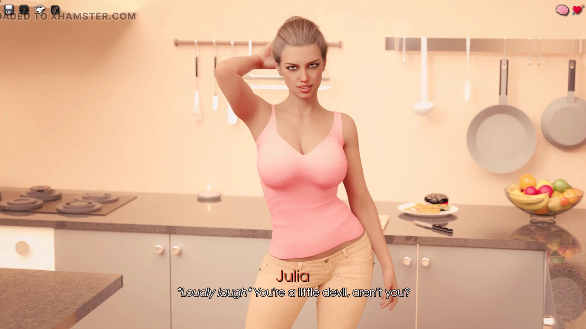 My Pleasure 3 - Lori Kissing First Time Julian in Park Then in Her Bed and Julian Watching Daphne's Shower