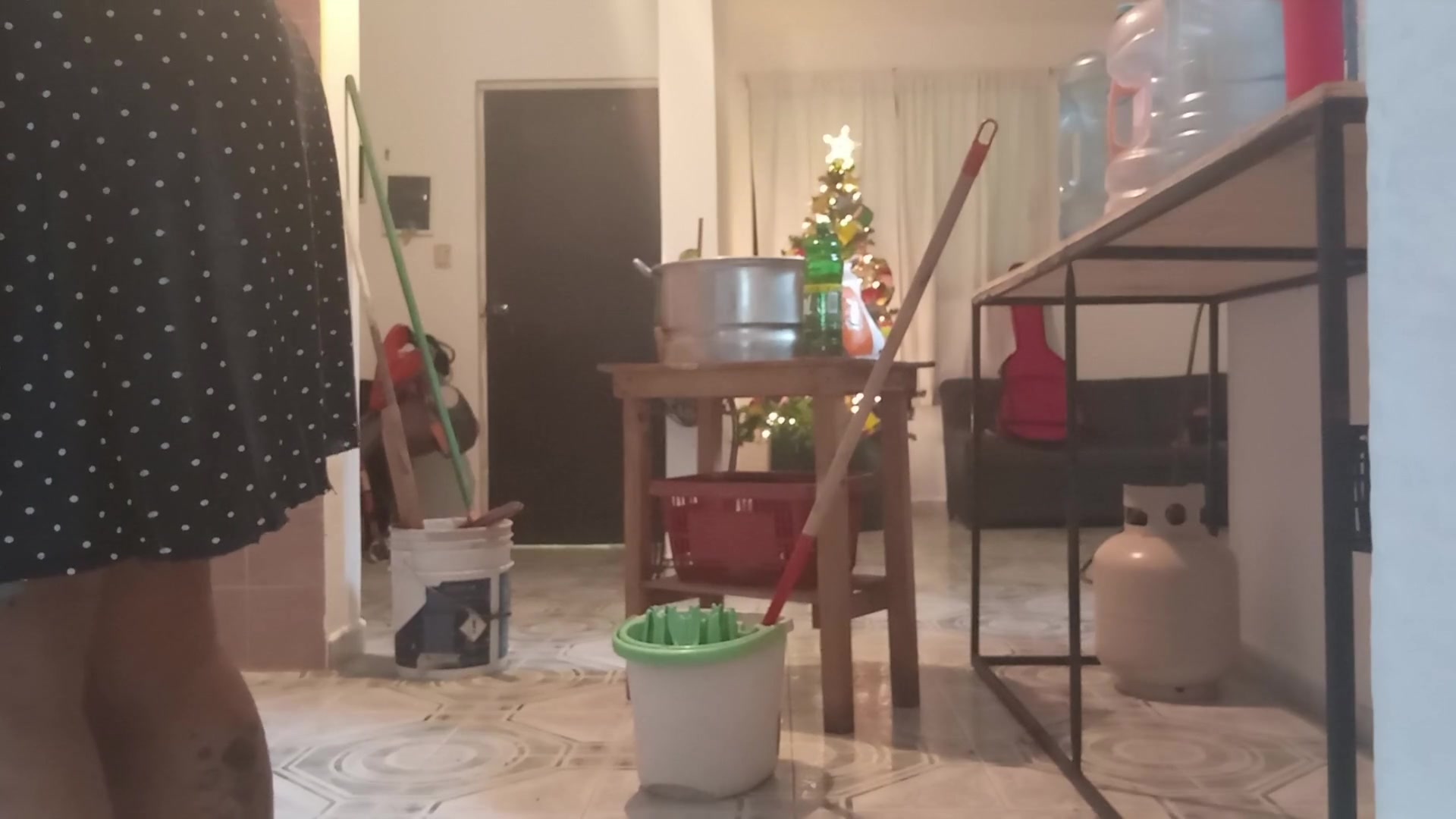 Fat Wife Doing Cleaning 4