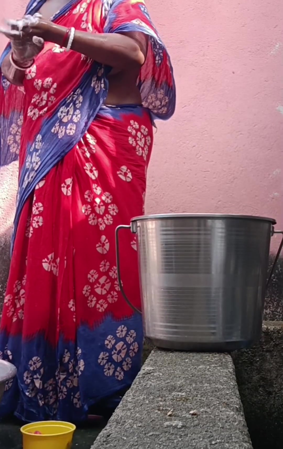 First Time Outdoor Shoot of Bathing - Solo