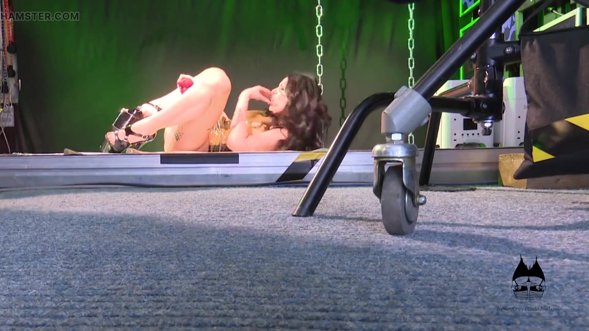 Behind the scene: AshleyGreyBDSM dressed in latex videos solo with a dildo or she squirt wonderfully