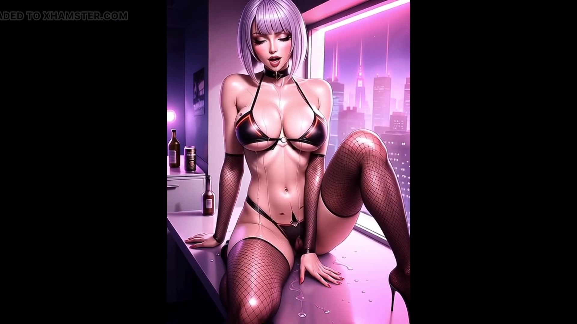 AI Grok Porn Chick bounces to you