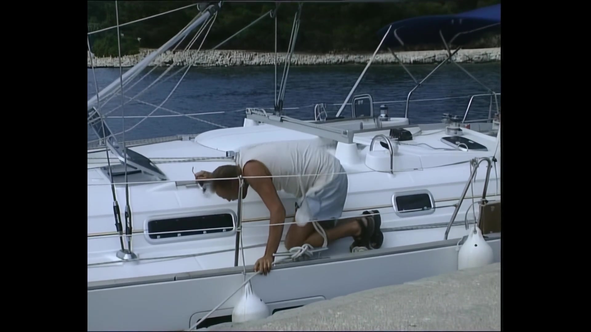 A Blonde Slutty MILF Is Enjoyed to Get Fuck by His Yacht Captain
