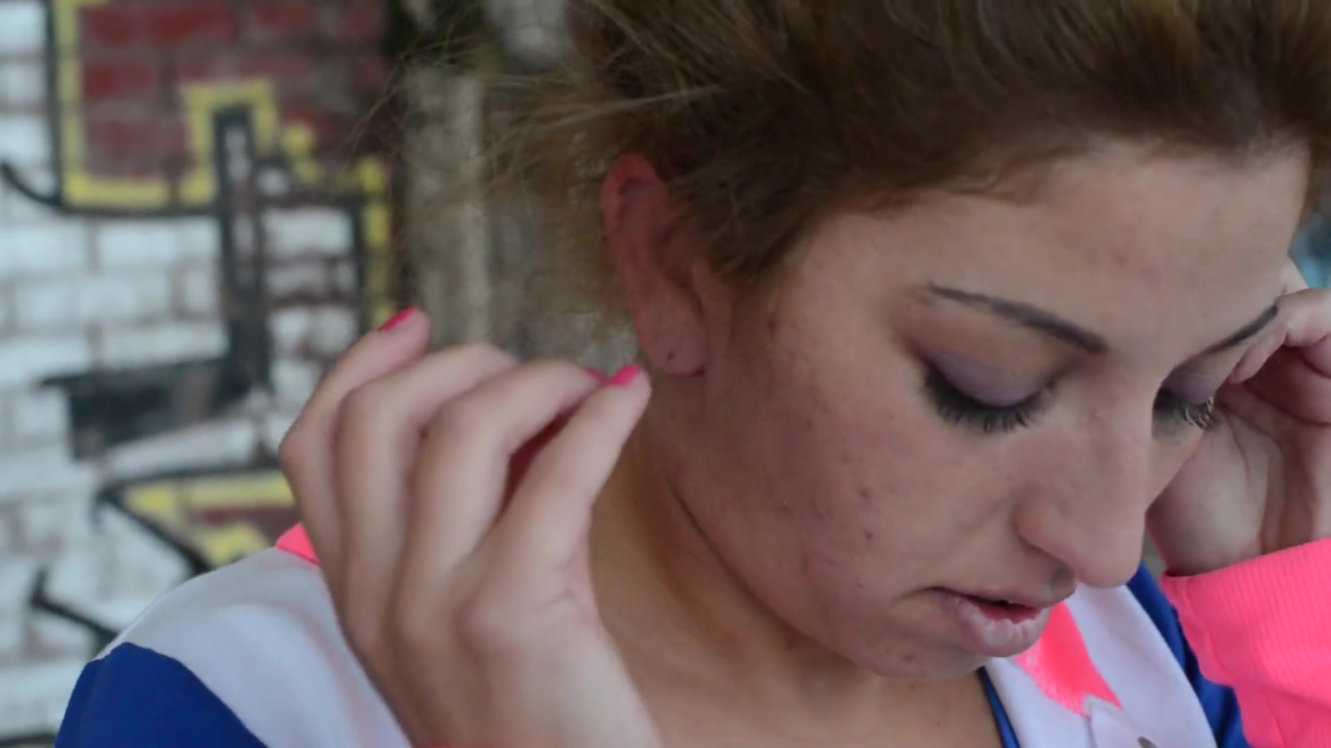 Ear fetish - ear strike - Domina Mikaela and Slave Natasha