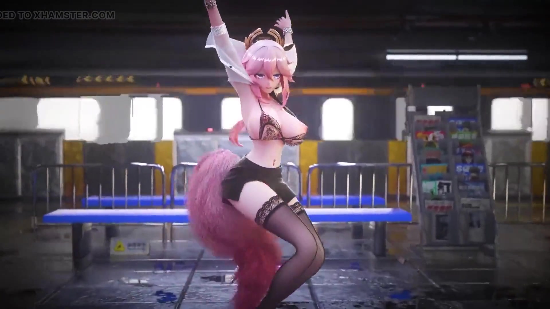 [mmd] Office Lady Uniform; Pencil Skirt; Lace Thong; Secretary