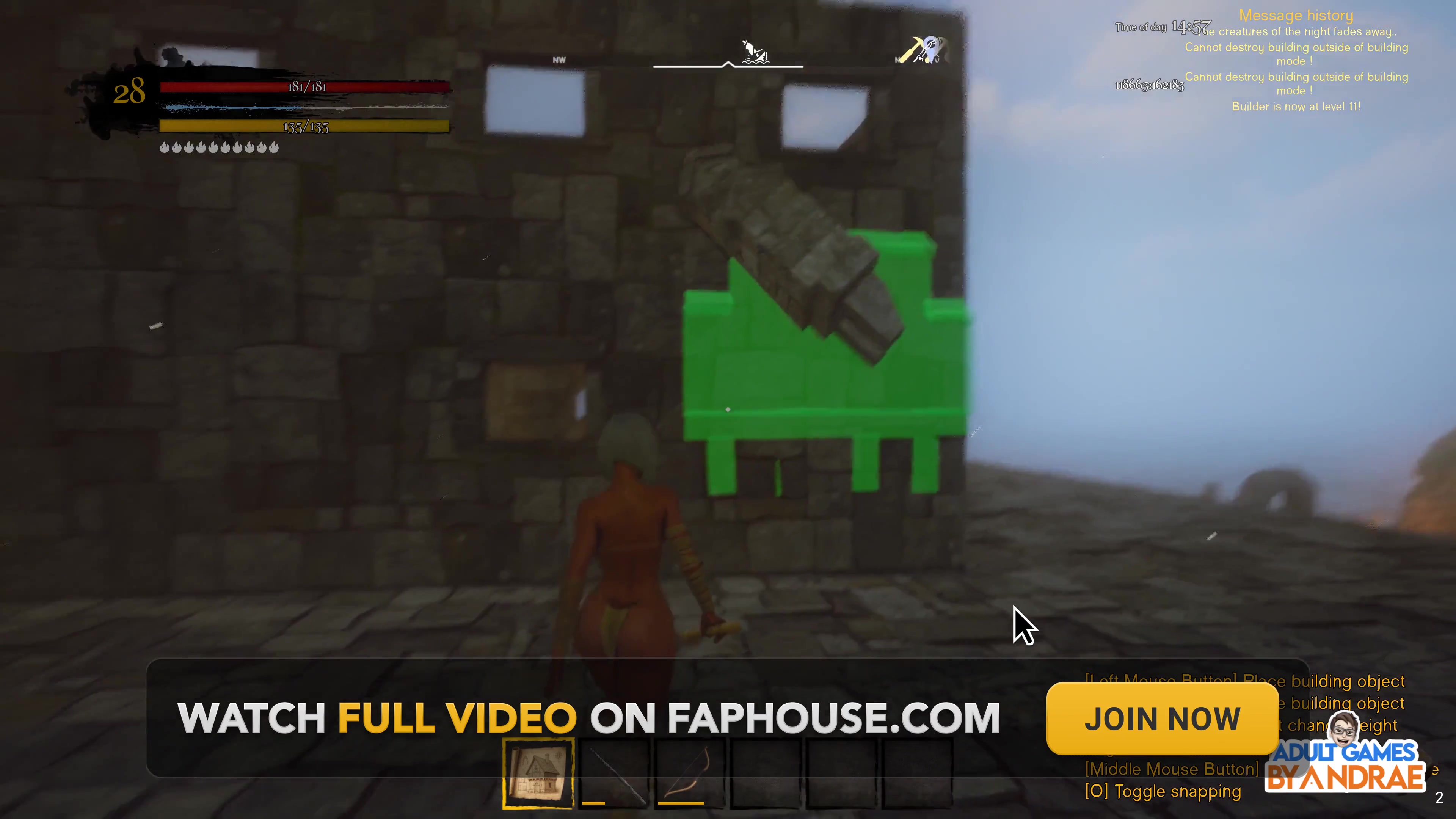 Ep7: Building the Stone House Kitchen, Bed & Bath in Wicked Island (gameplay)