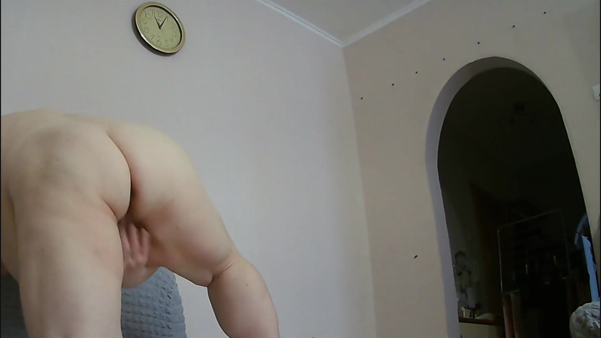 naked girlfriend in front of the camera